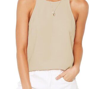 Women's Sleeveless Halter Top Cotton Spaghetti Strappy Summer Tank Casual